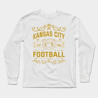 Vintage Kansas City Football Long Sleeve T-Shirt